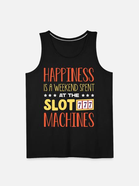 Slot Machine, Slots, Gambling - Men's Premium Tank - black