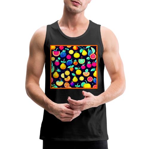 Tropical Harvest Patterns - Men's Premium Tank