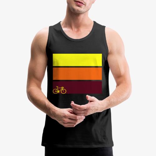 tricolor with bicycle - Men's Premium Tank