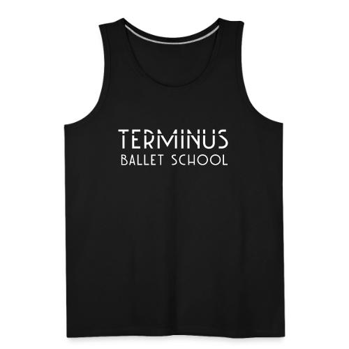School Logo (white text) - Men's Premium Tank