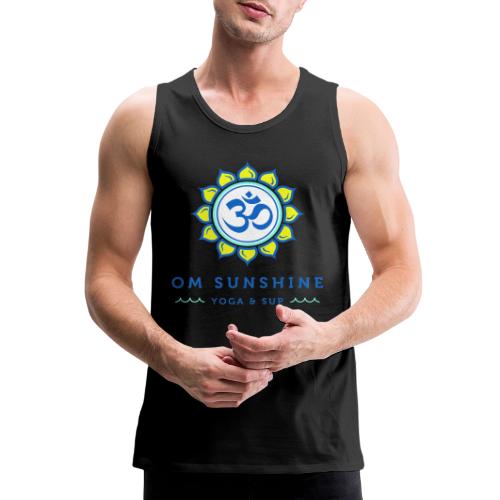 Om Sunshine Yoga transparent back original file - Men's Premium Tank