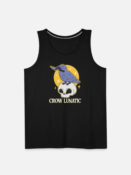 CROW / RAVENS: Raven Lunatic - Men's Premium Tank - black