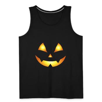 Pumpkin Halloween - Men's Premium Tank - black - Front