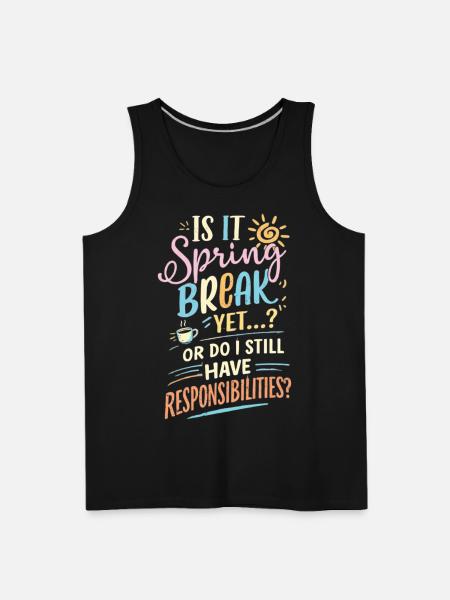 Spring Break Dilemma - Men's Premium Tank - black