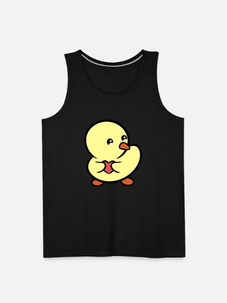 Duckie Stole Your Heart - Men's Premium Tank - black