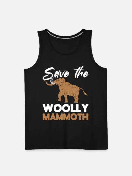 Mammoth Funny Prehistoric Animal - Men's Premium Tank - black