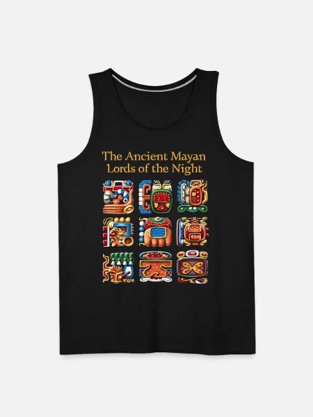 Ancient Mayan Glyphs - Men's Premium Tank - black