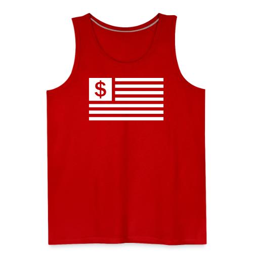 American Dollar Sign Flag - Men's Premium Tank