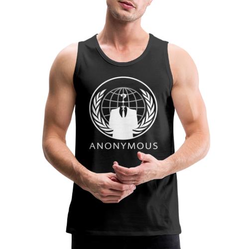 Anonymous 1 - White - Men's Premium Tank