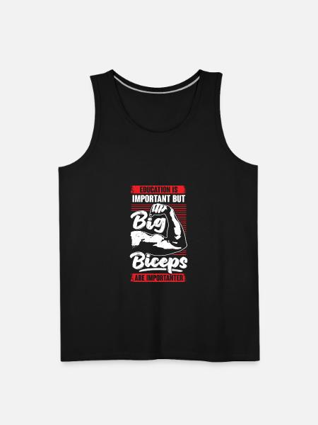 Funny Bodybuilding Biceps Fitness Bodybuilder Gift - Men's Premium Tank - black
