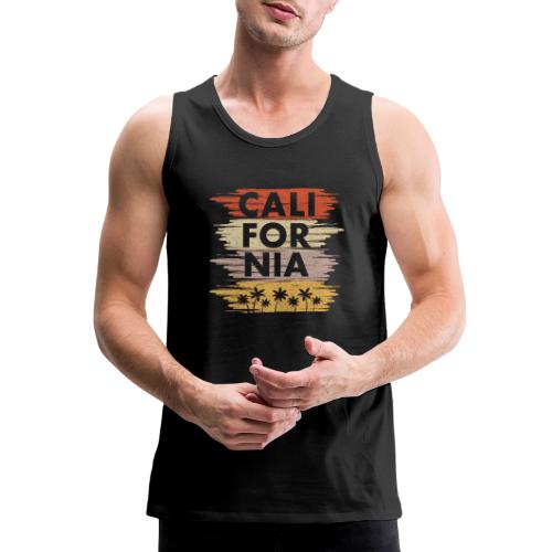 California with palm trees design - Men's Premium Tank