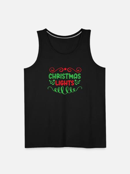 Christmas lights - Men's Premium Tank - black