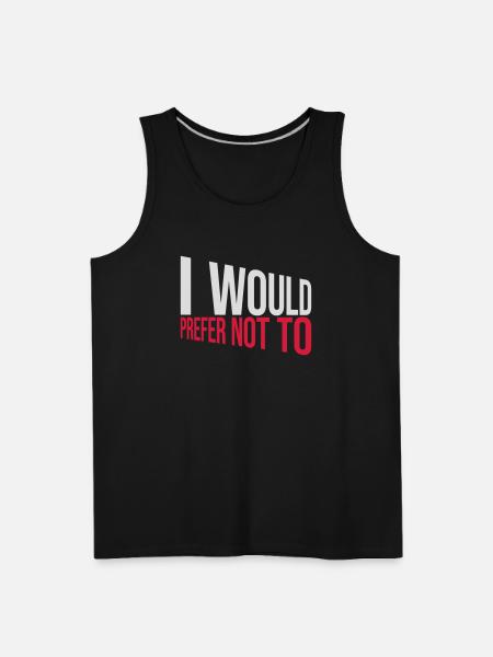 I prefer not to - Men's Premium Tank - black