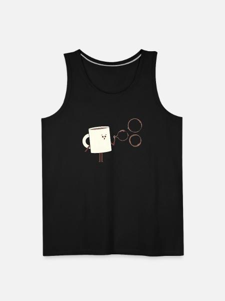 Coffee Bubbles - Men's Premium Tank - black