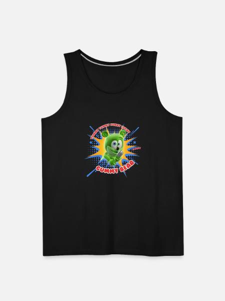 Funny Lucky Gummy Bear - Men's Premium Tank - black
