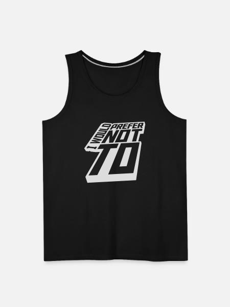 I prefer not to - Men's Premium Tank - black