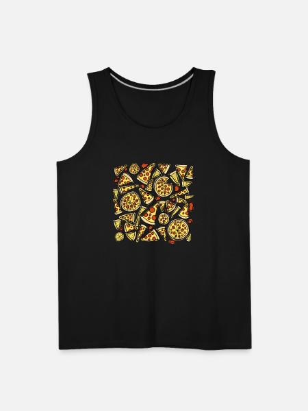 Pizza Slices - Men's Premium Tank - black