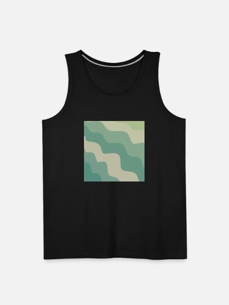 Camo Waves retro - Men's Premium Tank - black