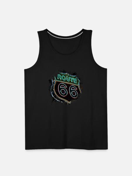 Route 66 - Men's Premium Tank - black