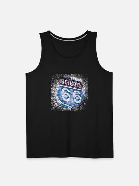 Route 66 - Men's Premium Tank - black