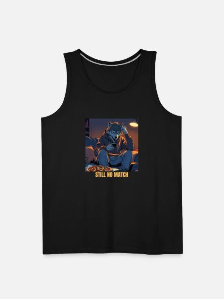 Lunar Swipe Blues - Men's Premium Tank - black