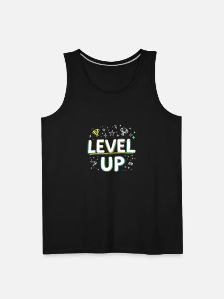 Level Up - Men's Premium Tank - black