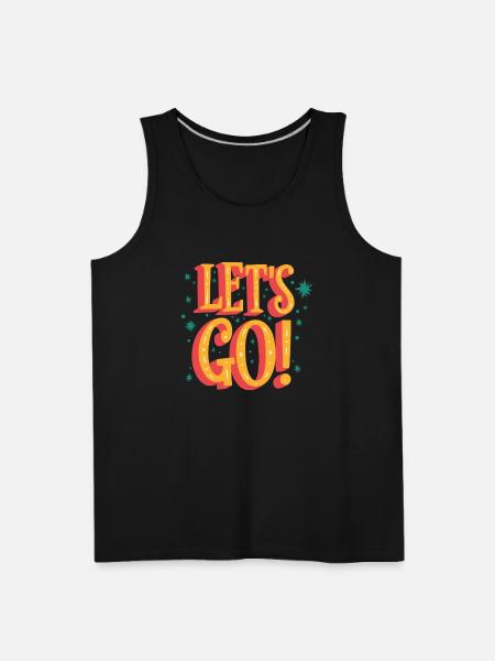 Lets Go - Men's Premium Tank - black