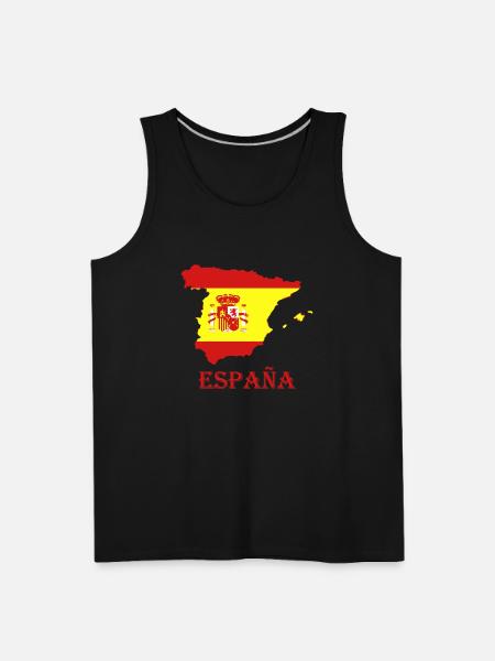 España - Men's Premium Tank - black