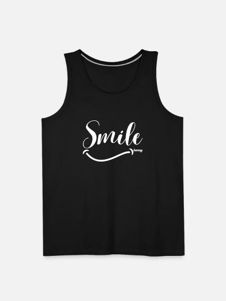smile honey - Men's Premium Tank - black