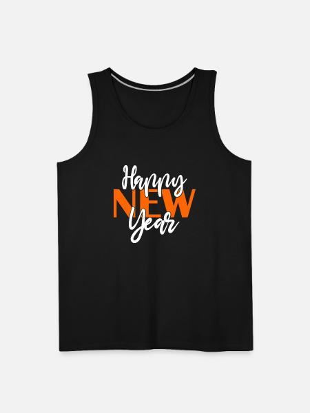 New Year Happy. - Men's Premium Tank - black