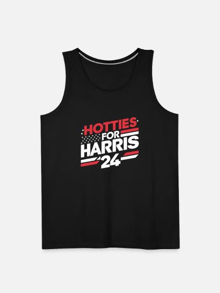 Hotties For Harris 24 - Men's Premium Tank - black