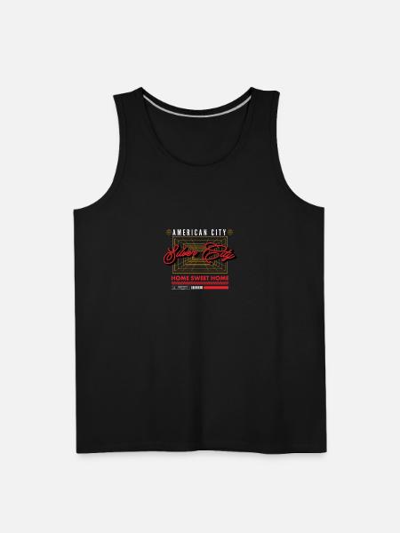 silver city - Men's Premium Tank - black