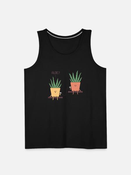 Aloe green - Men's Premium Tank - black