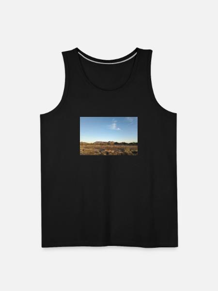 Blue Sky in the Desert - Men's Premium Tank - black