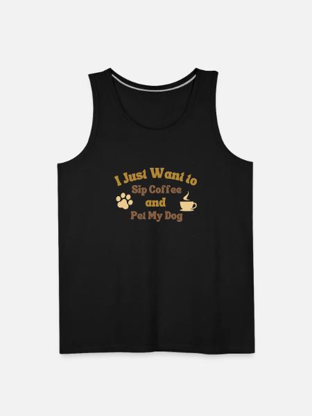 Sip coffee - Men's Premium Tank - black