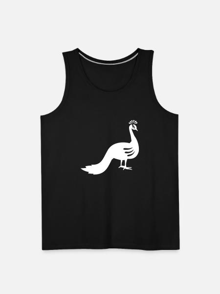 Peacock - Men's Premium Tank - black