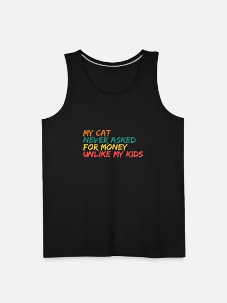 Retro Feline Philosophy - Men's Premium Tank - black