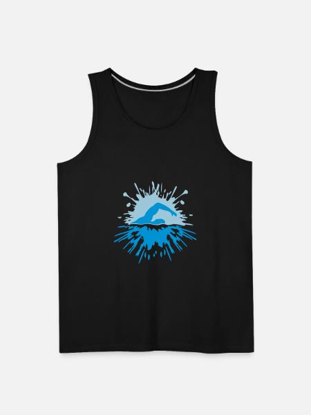 Blob Sport Swimmer - Men's Premium Tank - black