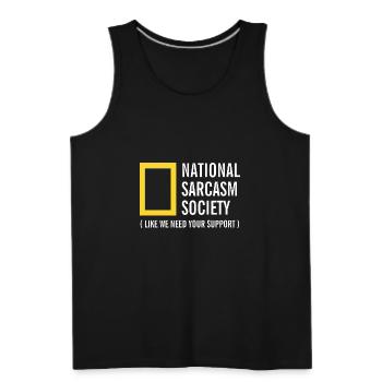 National Sarcasm Society - Men's Premium Tank - black - Front