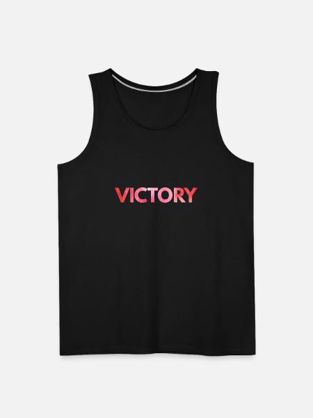 Victory one word - Men's Premium Tank - black