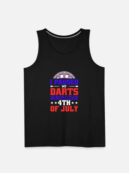 Darts Dart Player - Men's Premium Tank - black