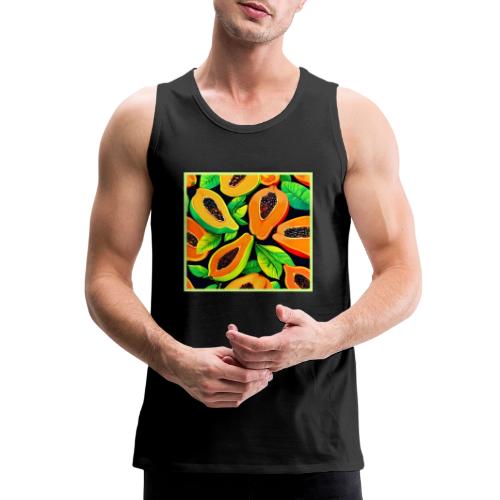 Tropical Papaya Paradise - Men's Premium Tank