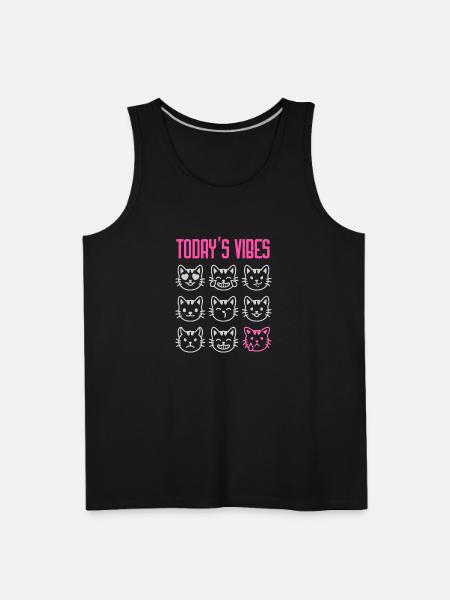 Today's Vibe: Meh - Men's Premium Tank - black