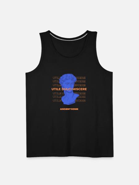 Latin Quote Roman Art - Men's Premium Tank - black