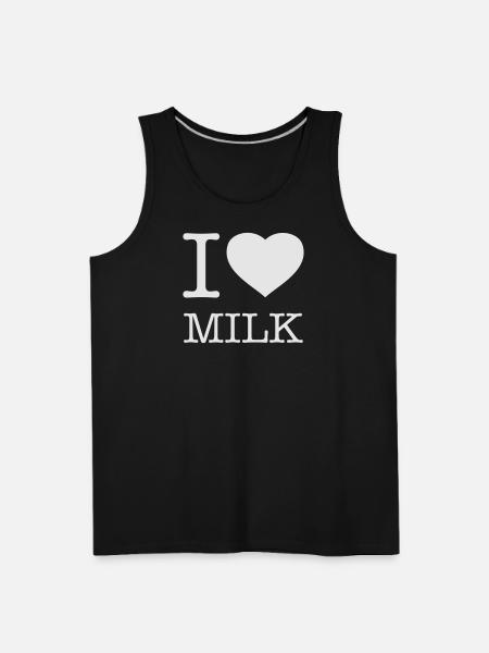I LOVE MILK - Men's Premium Tank - black