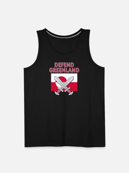 DEFEND GREENLAND - Men's Premium Tank - black