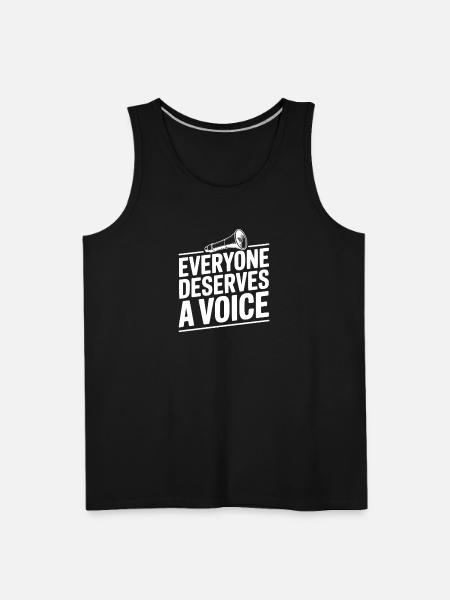 Everyone Deserves a Voice - Men's Premium Tank - black
