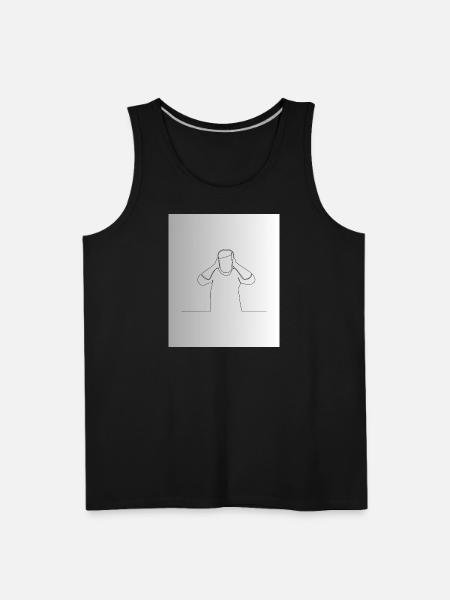 Line Mindful Moment - Men's Premium Tank - black