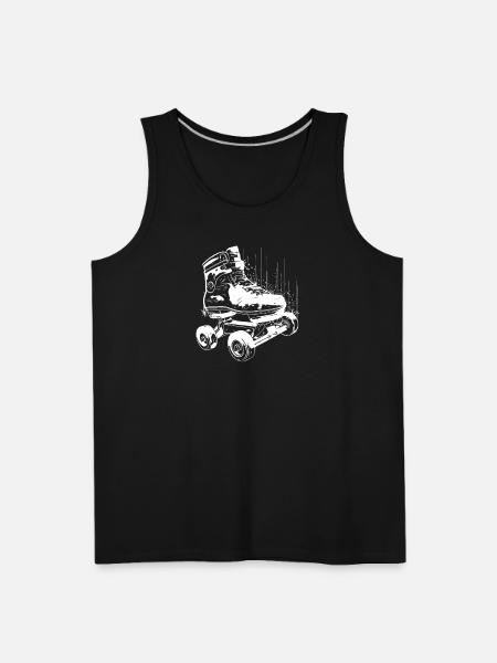 Roller Skates Graphic - Men's Premium Tank - black