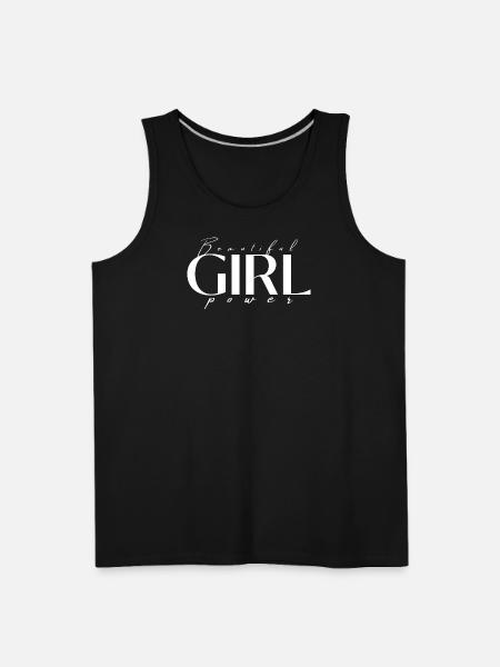 Beautiful Girl Power - Men's Premium Tank - black
